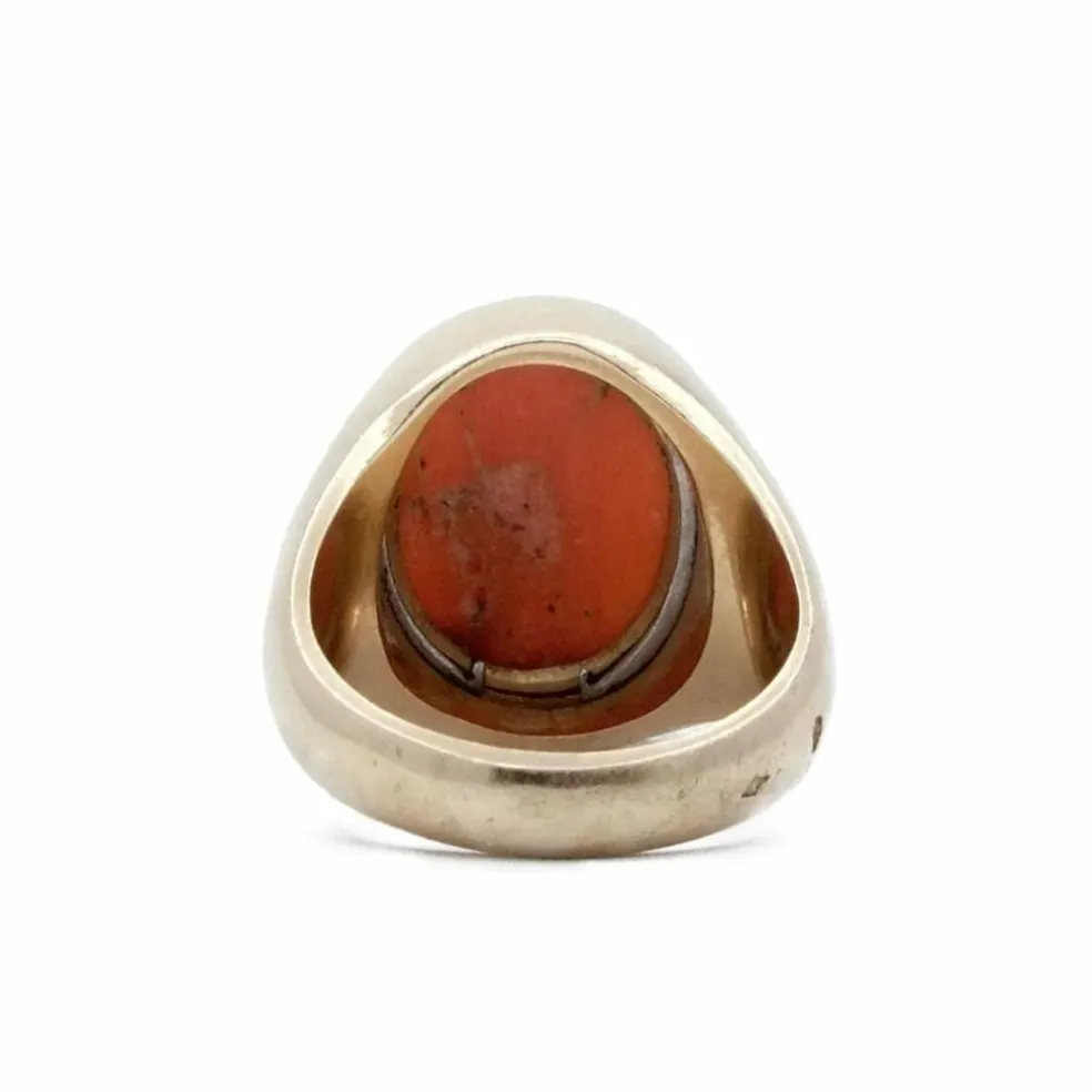 Chevalière Or jaune Corail