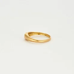 Chevalière or jaune Diamant