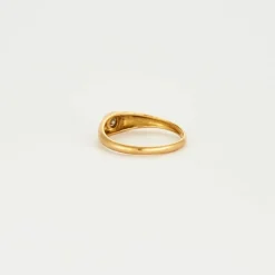 Chevalière or jaune Diamant
