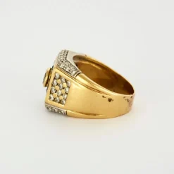 Chevalière Or jaune et Blanc