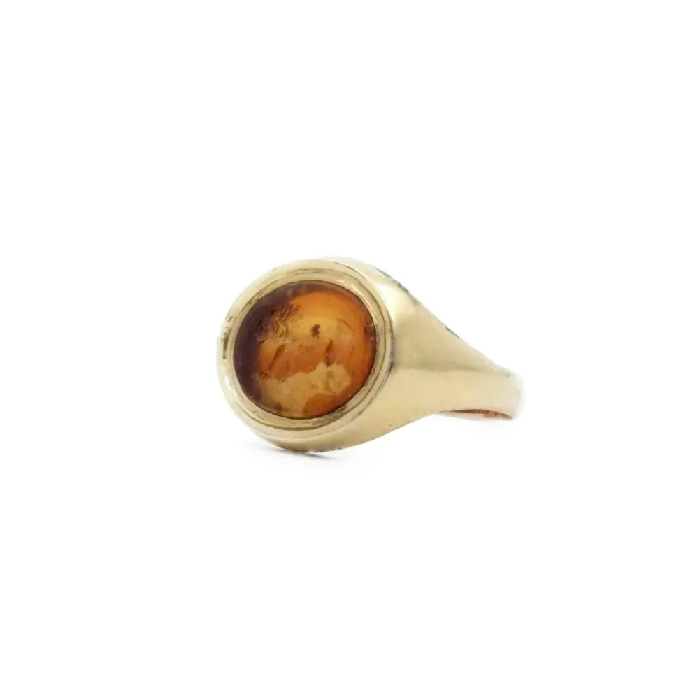 Chevalière Or jaune ntaille