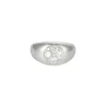 Chevalière Platine Diamantée