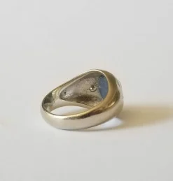 Chevalière Saphir et Diamants