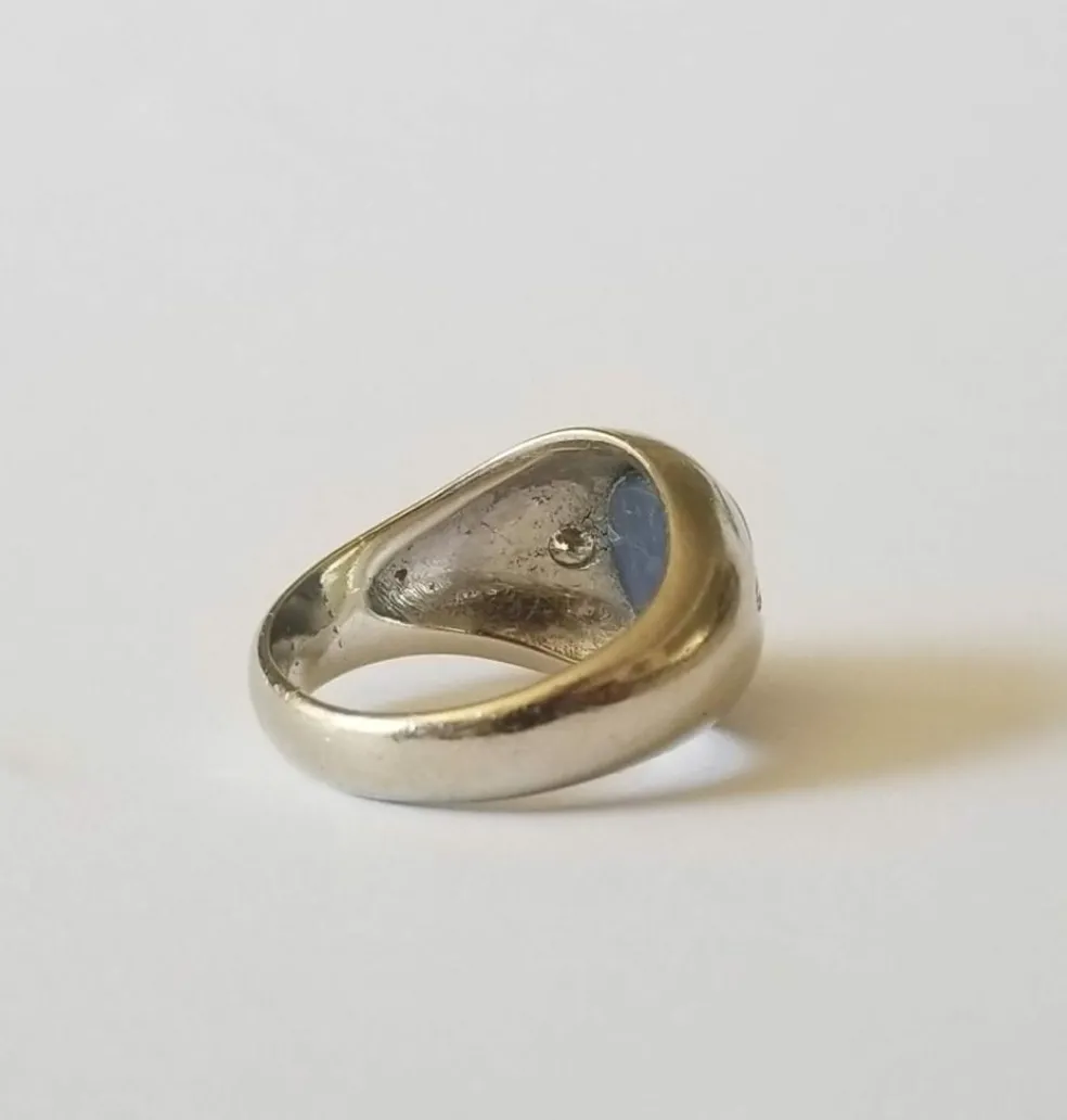 Chevalière Saphir et Diamants
