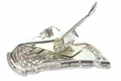 clip Art Déco en platine et diamant