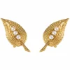 Clips d'oreilles anciens perles