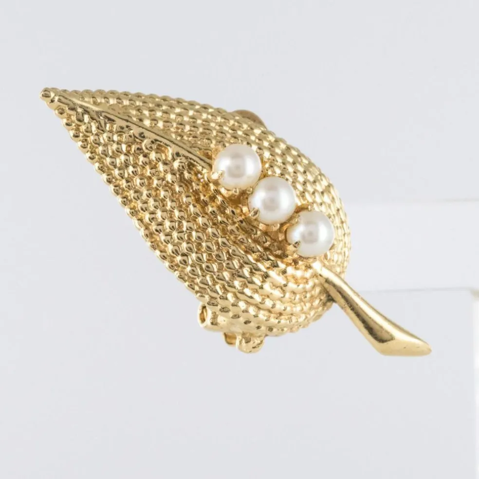Clips d'oreilles anciens perles