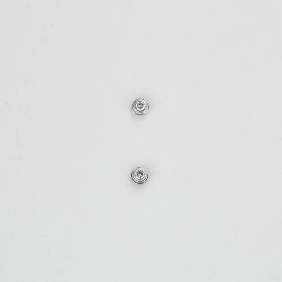 Clous d'oreilles diamants