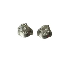 Clous d’oreilles diamants 0,50 ct or blanc