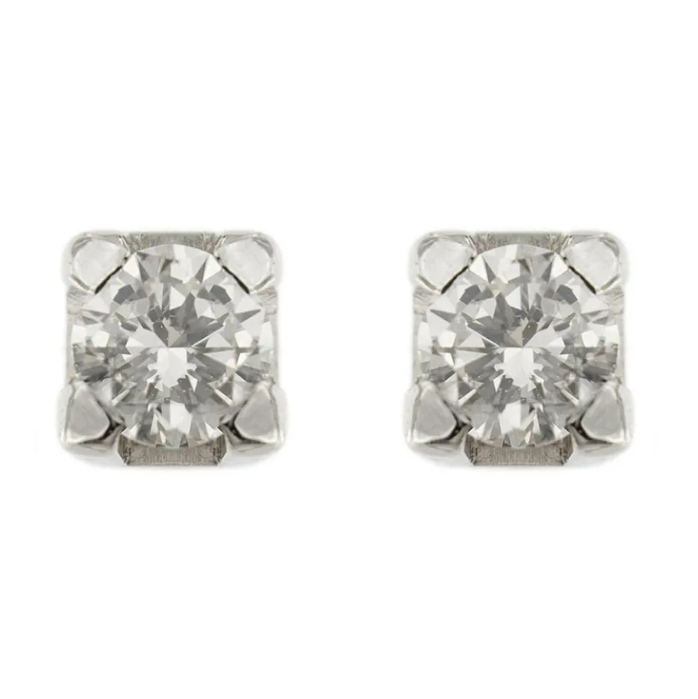 Clous d'oreilles diamants 0,70 ct