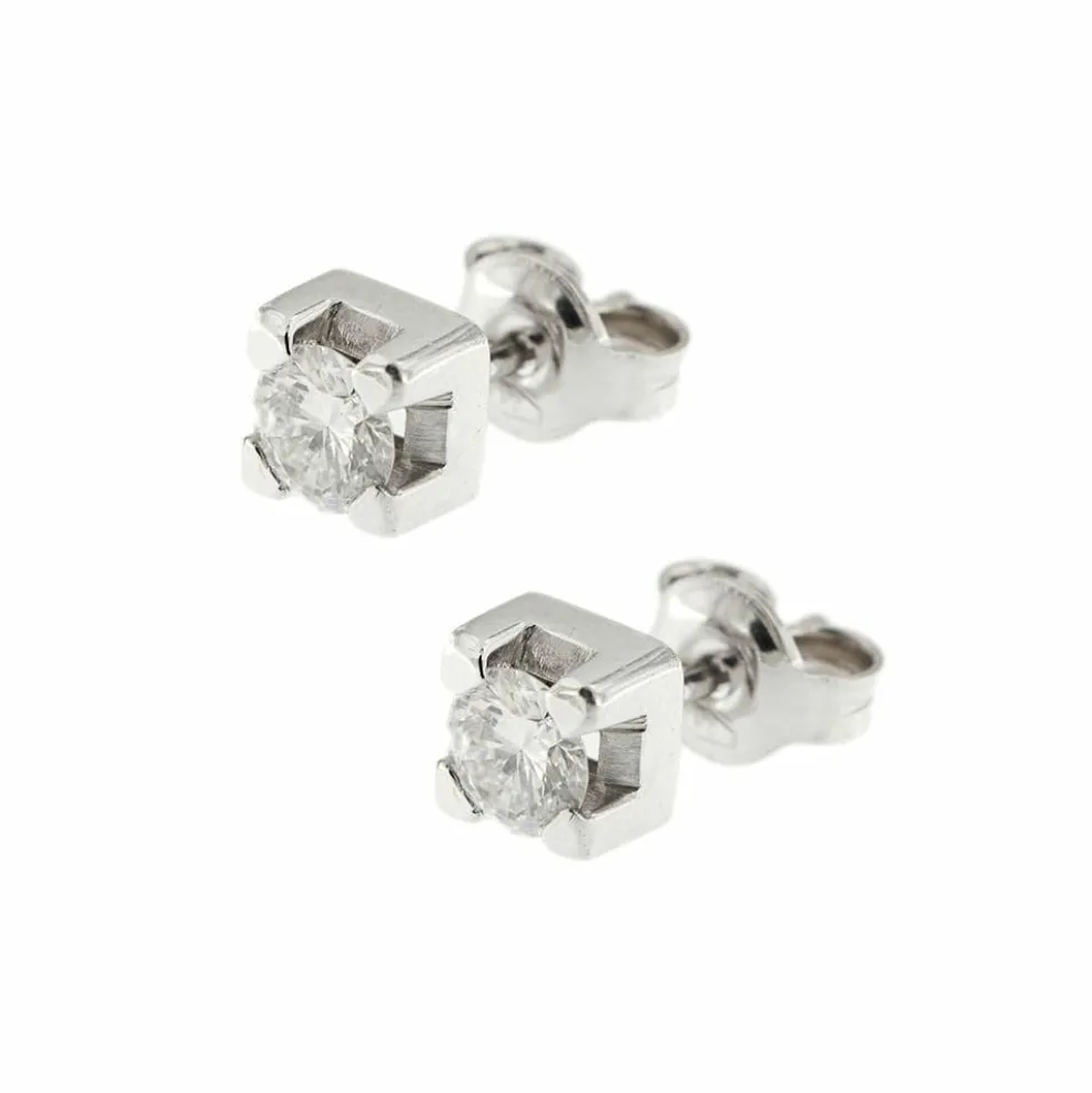 Clous d'oreilles diamants 0,70 ct