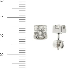 Clous d'oreilles diamants 0,70 ct