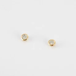 Clous d'oreilles en or jaune