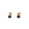 Clous d'oreilles Grenats Ø 6 mm