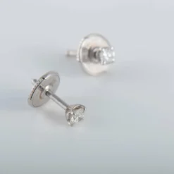 Clous d'oreilles Or blanc Diamants