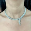 Cocktail rivière diamant collier diamants poires