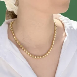 Collier « Cœurs » or jaune.