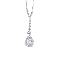 Collier 1900 Diamant Poire