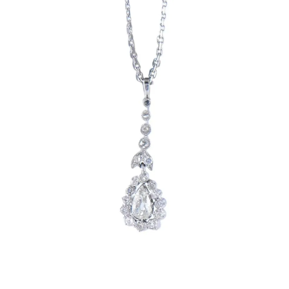 Collier 1900 Diamant Poire