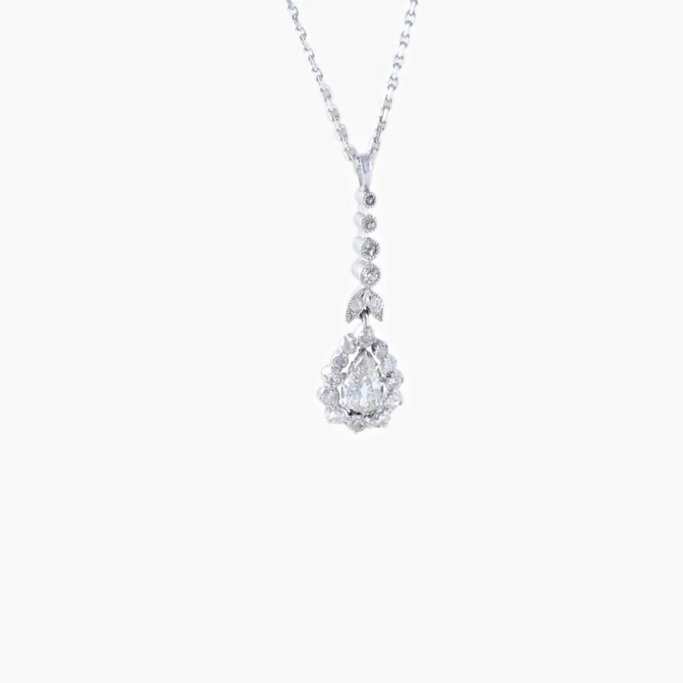 Collier 1900 Diamant Poire