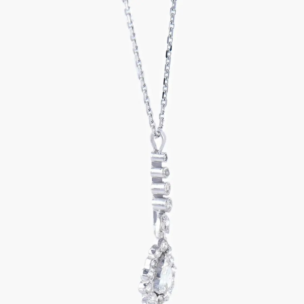 Collier 1900 Diamant Poire