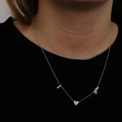 Collier " I LOVE YOU " Diamants