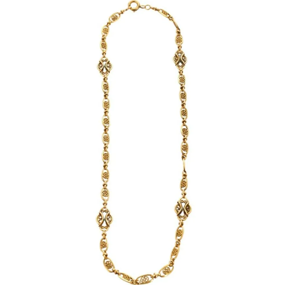 Collier à Maille Giletière en Or Jaune