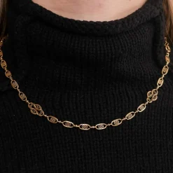 Collier à Maille Giletière en Or Jaune