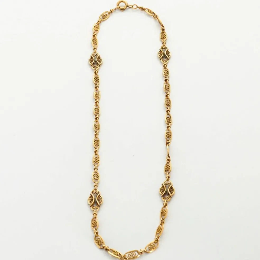 Collier à Maille Giletière en Or Jaune