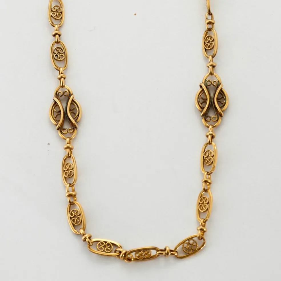 Collier à Maille Giletière en Or Jaune