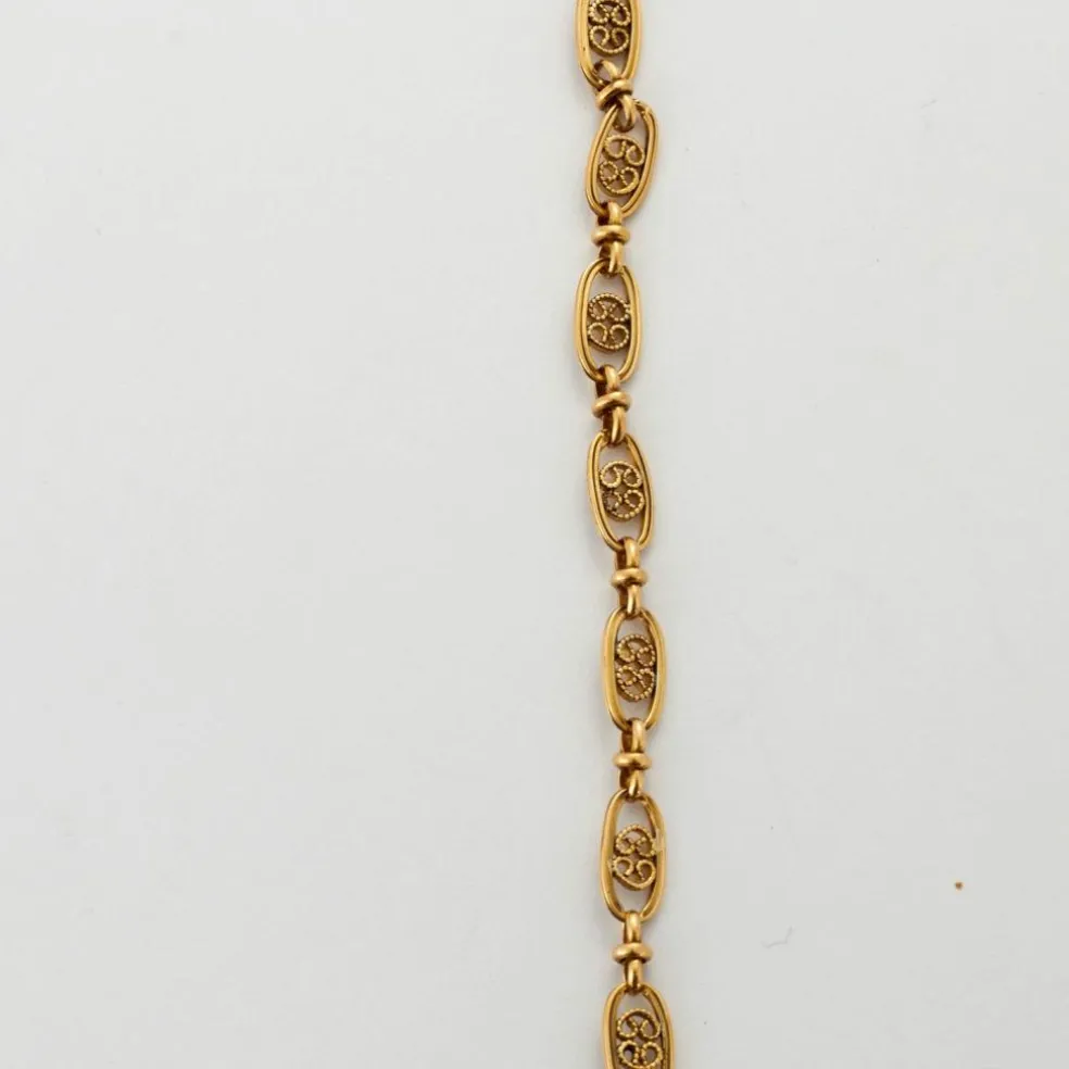 Collier à Maille Giletière en Or Jaune
