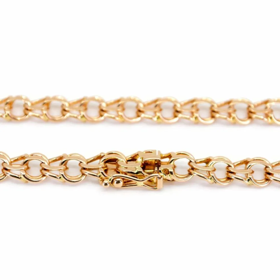 Collier à maillons Bismarck 14 carats