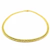 Collier à maillons gourmette en or jaune 18 carats