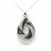 Collier - Or Blanc Diamants & Nacre