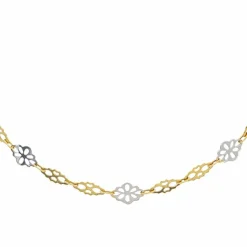 Collier Or jaune, Or blanc
