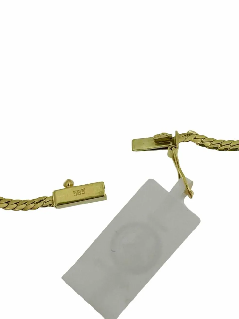 Collier 2 ors diamants et aigue-marine certificat IGI