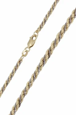 Collier 2 Ors maille torsadée