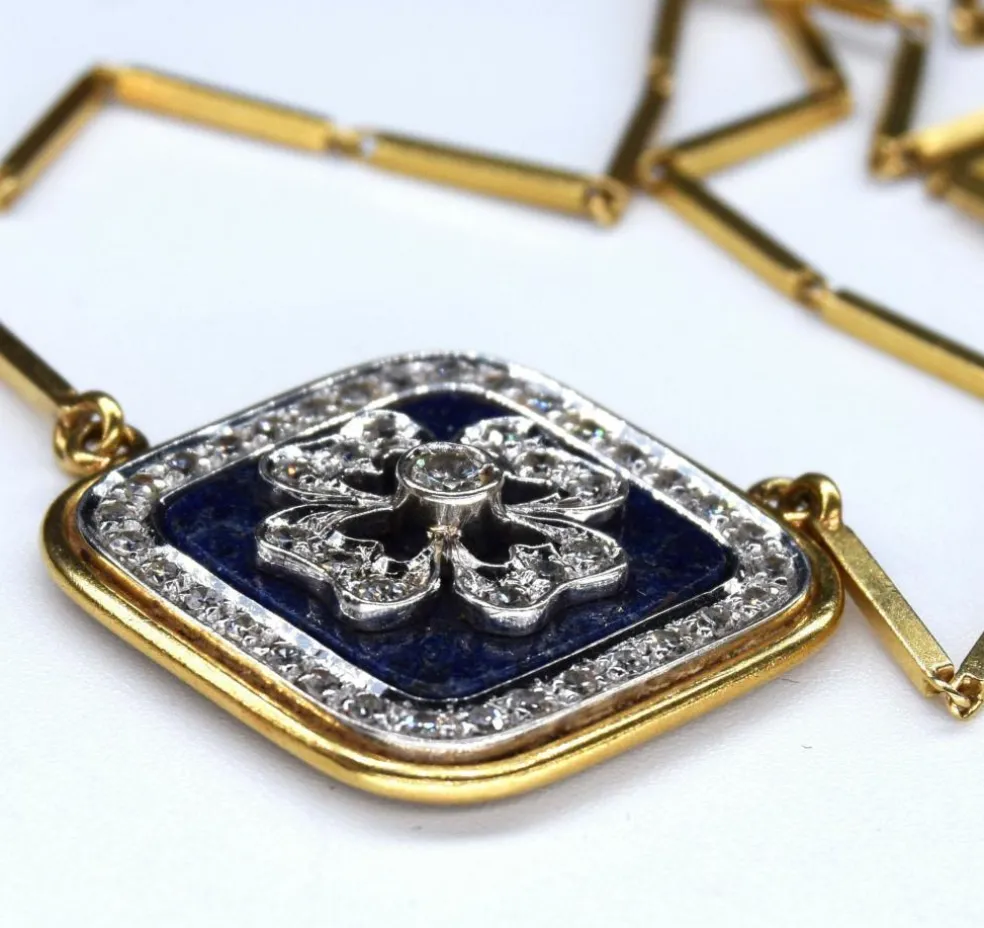 Collier à pendentifs en diamant