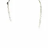 Collier 95 Perles De Culture En Chute Fermoir Or 18k Et Diamants 45 Cm