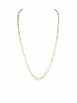 Collier 91 Perles De Culture Fermoir Or 18k 51,5 Cm