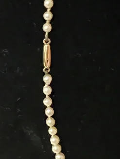 Collier 91 Perles De Culture Fermoir Or 18k 51,5 Cm