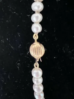 Collier 107 Perles de culture fermoir Or