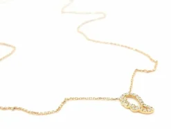 Collier Aile d'ange Or rose Diamant