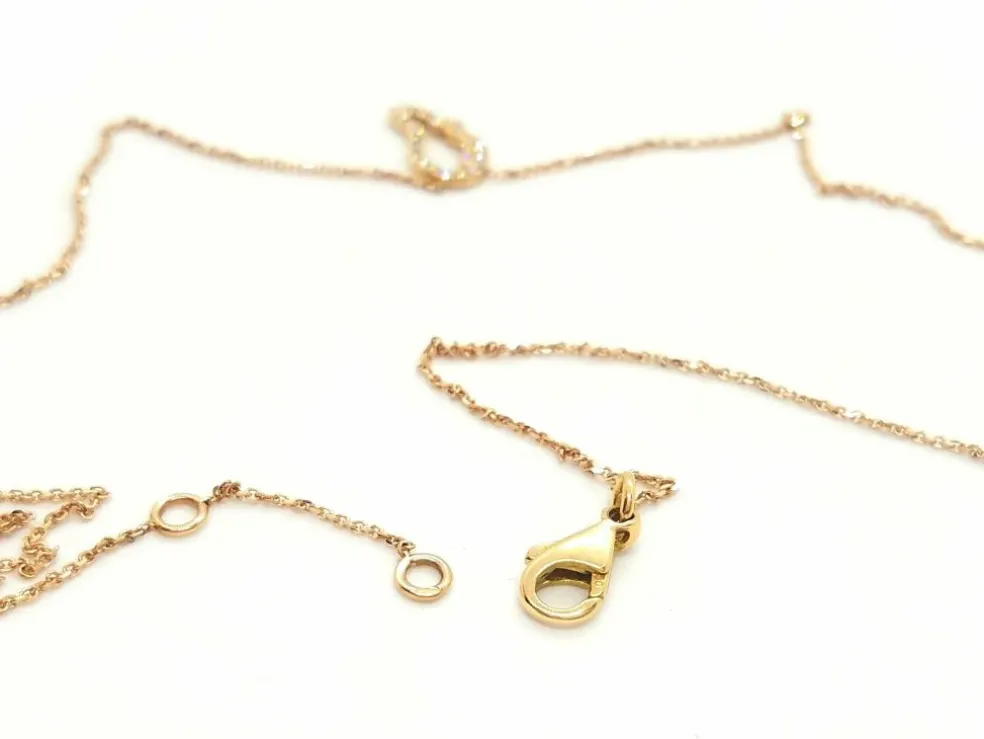 Collier Aile d'ange Or rose Diamant