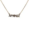 Collier amour en Or jaune