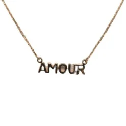 Collier amour en Or jaune