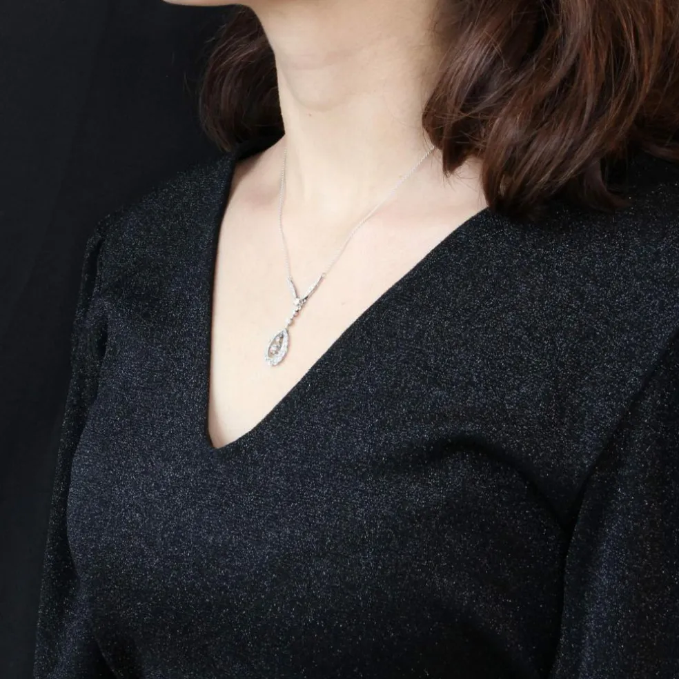 Collier ancien diamants Belle époque