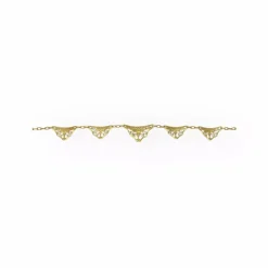 Collier ancien draperie en filigrane or jaune
