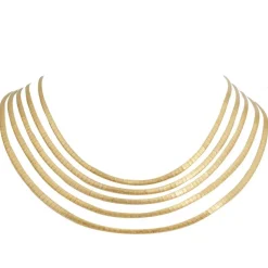 Collier ancien en or mailles oméga