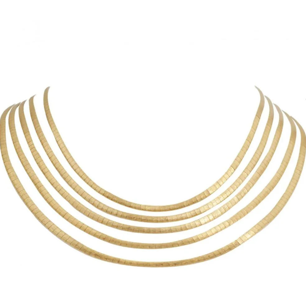 Collier ancien en or mailles oméga